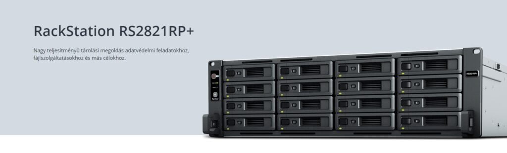 A SYNOLOGY BEMUTATTA AZ ÚJ, 3U KIALAKÍTÁSÚ, 16-LEMEZES RACKSTATION RS2821RP+ MEGOLDÁSÁT