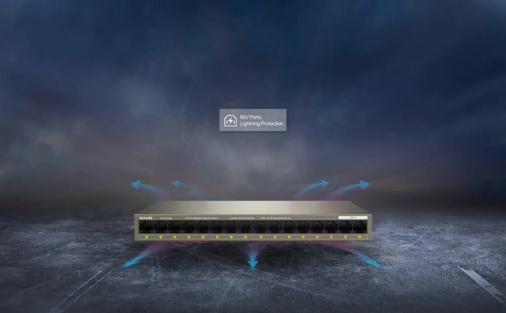 MEGÉRKEZETT A TENDA TEG1016M SWITCH