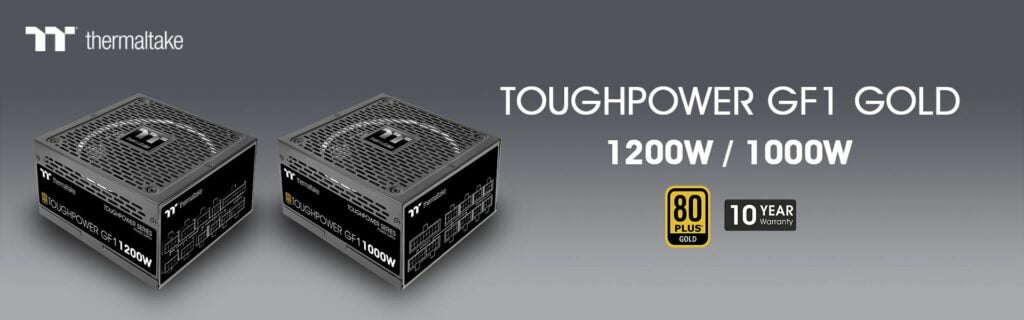 MÁR ELÉRHETŐK A THERMALTAKE TOUGHPOWER GF1 1000/1200W GOLD TÁPEGYSÉGEK