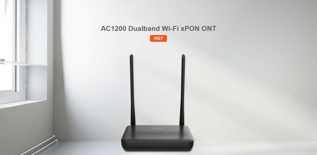 A TENDA BEMUTATTA A HG7 XPON WIFI ONT KÉSZÜLÉKET