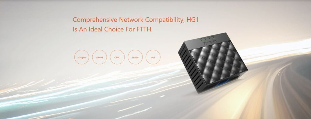A TENDA BEMUTATTA A HG1 GPON ONT KÉSZÜLÉKÉT