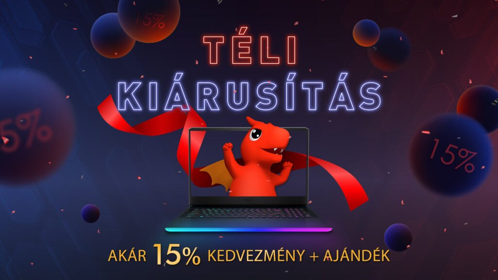 VÁSÁROLJ KEDVEZMÉNYESEN MSI LAPTOPOT NOVEMBER VÉGÉIG!