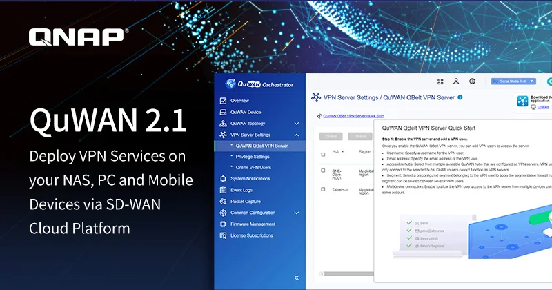 A QNAP FRISSÍTETTE A QUWAN SD-WAN HÁLÓZATOPTIMALIZÁLÁSI MEGOLDÁSÁT