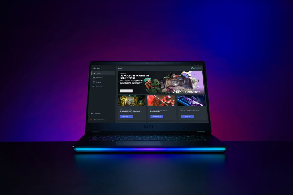AZ MSI LAPTOPJAI TÁMOGATJÁK A STEELSERIES GG SZOFTVERT A KIVÁLÓ JÁTÉKÉLMÉNY MEGTEREMTÉSÉHEZ