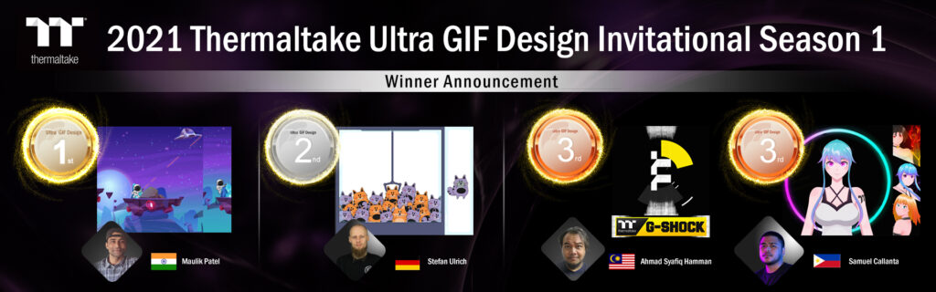 A THERMALTAKE BEJELENTETTE A 2021-ES THERMALTAKE ULTRA GIF DESIGN INVITATIONAL 1. ÉVADÁNAK NYERTESEIT
