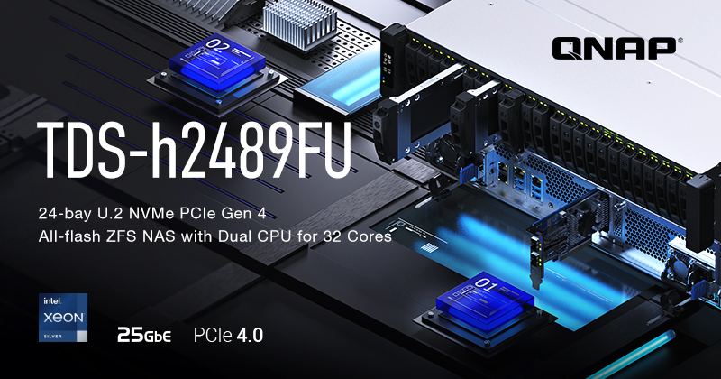 A QNAP BEMUTATTA A KÉTPROCESSZOROS TDS-H2489FU NAS RENDSZERÉT