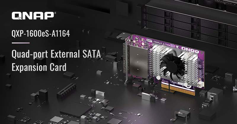 A QNAP BEMUTATTA AZ ÚJ NÉGYPORTOS SATA 6 GB/S BŐVÍTŐKÁRTYÁJÁT, A QXP-1600ES-A1164-T