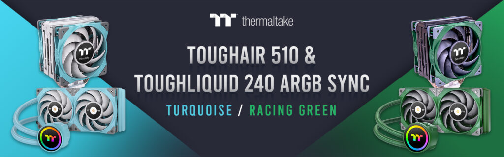 MÁR ELÉRHETŐ AZ ÚJ TURQUOISE ÉS A RACING GREEN SZÍNŰ THERMALTAKE FOLYADÉK- ÉS LÉGHŰTÉSEK