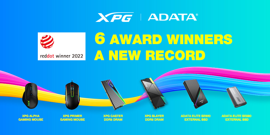 AZ ADATA HAT RED DOT DESIGN KITÜNTETÉSBEN RÉSZESÜLT
