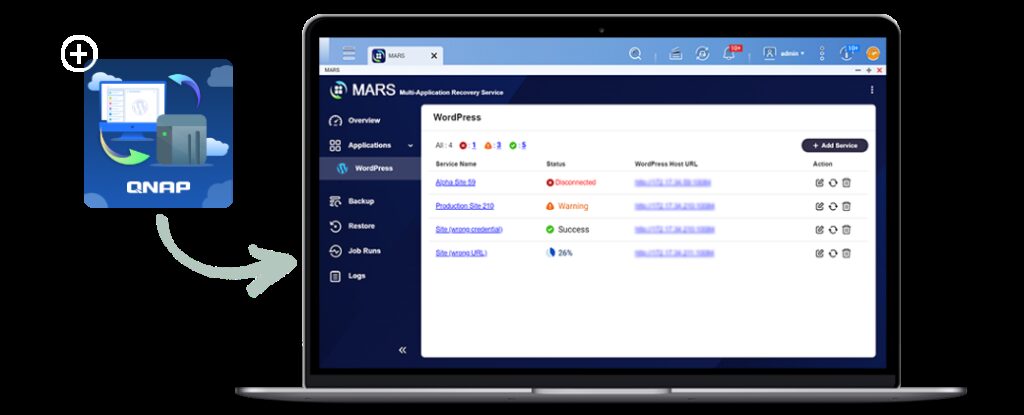 A QNAP BEMUTATJA A LICENCMENTES, ALL-IN-ONE BIZTONSÁGI MENTÉSI MEGOLDÁSÁT WORDPRESS-HEZ