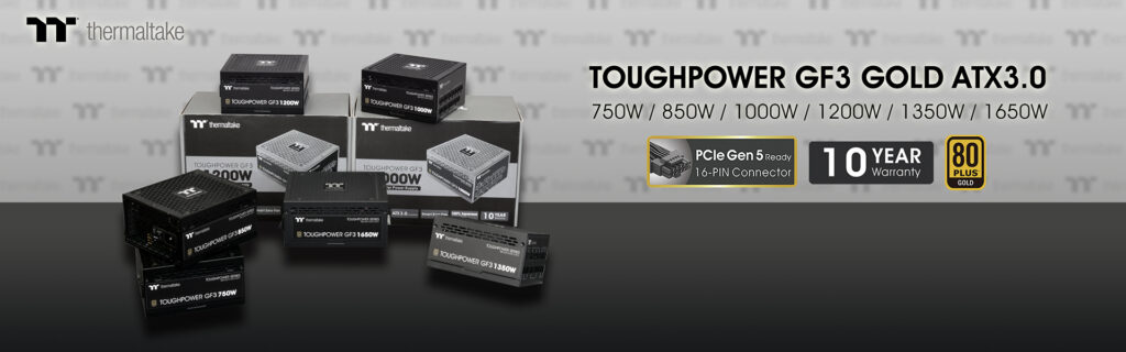 A THERMALTAKE BEMUTATJA VADONATÚJ TOUGHPOWER GF3, IRGB ÉS SFX SOROZATÚ TÁPEGYSÉGEIT