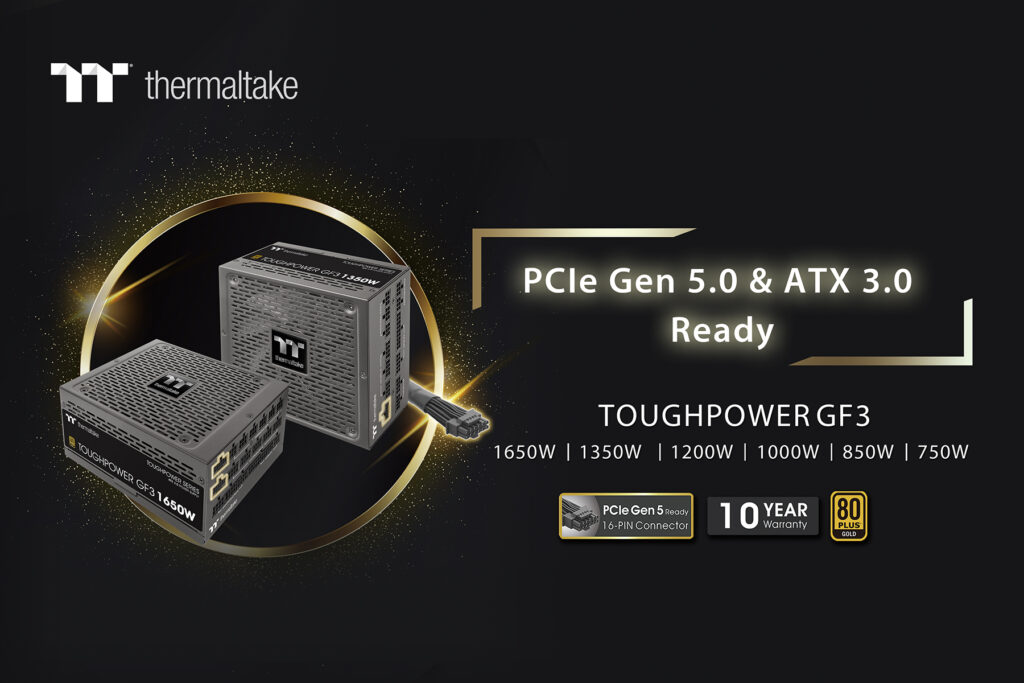 MEGJELENT A THERMALTAKE VADONATÚJ TOUGHPOWER GF3 TÁPEGYSÉGSOROZATA
