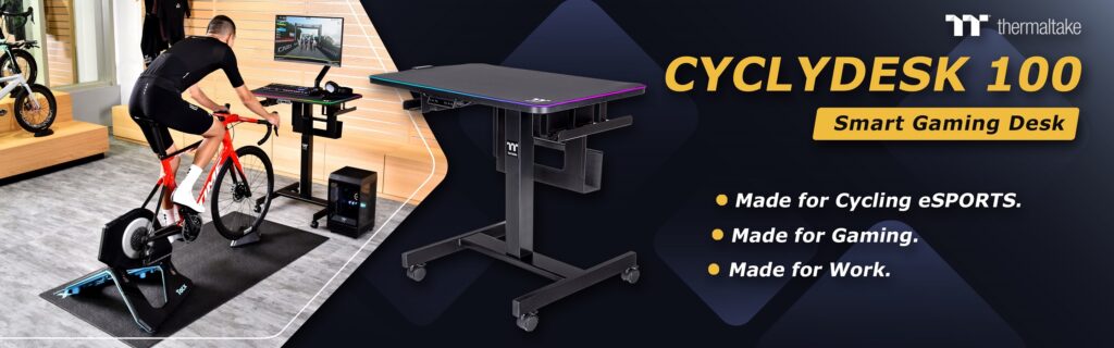 A THERMALTAKE BEMUTATJA A VADONATÚJ CYCLEDESK 100 OKOS GAMER ASZTALT
