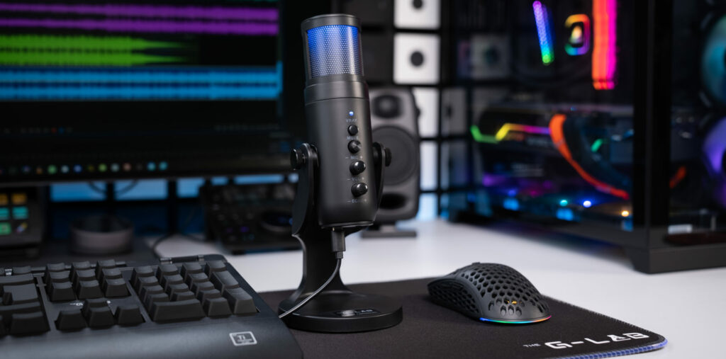 KIVÁLÓ MINŐSÉGŰ RGB-S GAMER MIKROFON A THE G-LABTÓL – ITT A K-MIC NATRIUM