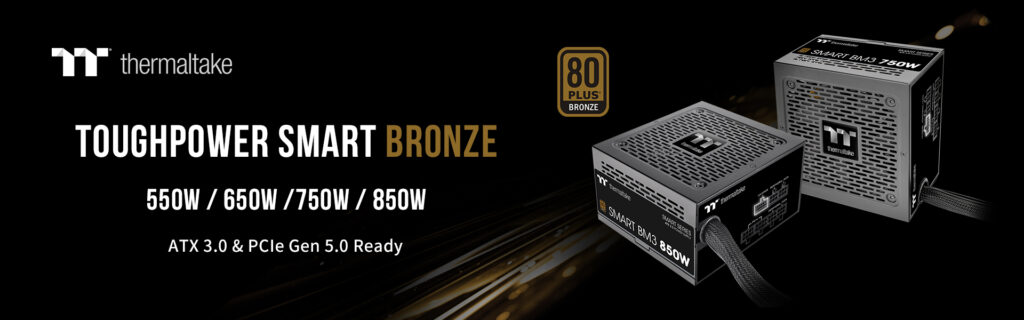 A THERMALTAKE BEMUTATJA A SMART BM3 BRONZE SOROZATOT ATX 3.0 SZABVÁNYOKKAL