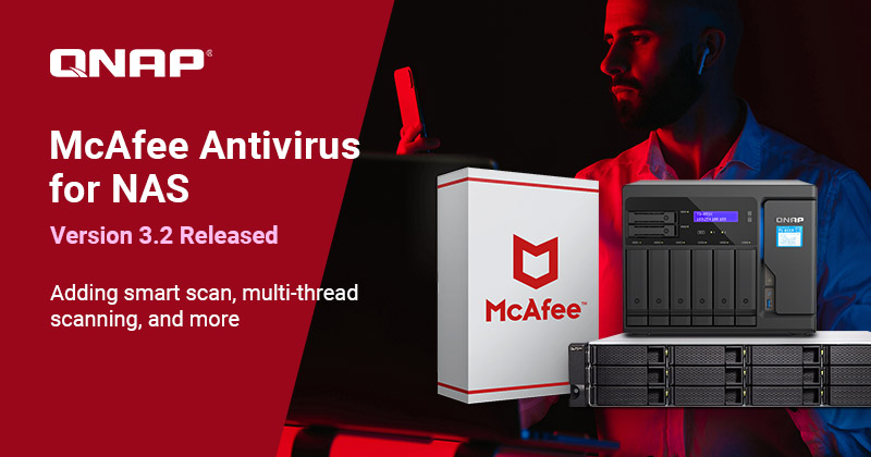 A QNAP FRISSÍTI A MCAFEE ANTIVIRUS FOR NAS-T, TÖBBSZÁLAS KERESÉSSEL ÉS EGYEBEKKEL KIBŐVÍTVE
