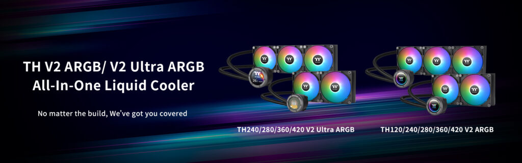 A THERMALTAKE BEMUTATJA A TOVÁBBFEJLESZTETT TH V2 ARGB SYNC AIO-FOLYADÉKHŰTŐ SOROZATOT