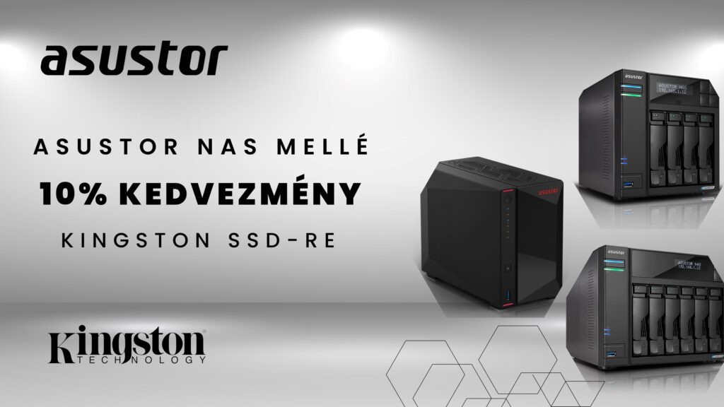 VÁSÁROLJ ASUSTOR NAS-T KEDVEZMÉNYES SSD-KKEL!