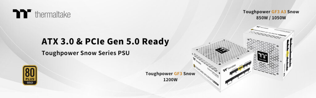MEGJELENT A THERMALTAKE TOUGHPOWER GF3 1200 W ÉS GF A3 850 W/1050 W SNOW EDITION