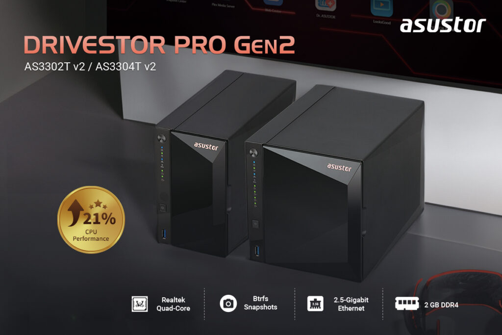 AZ ASUSTOR BEMUTATTA A DRIVESTOR PRO SOROZAT LEGÚJABB VÁLTOZATÁT