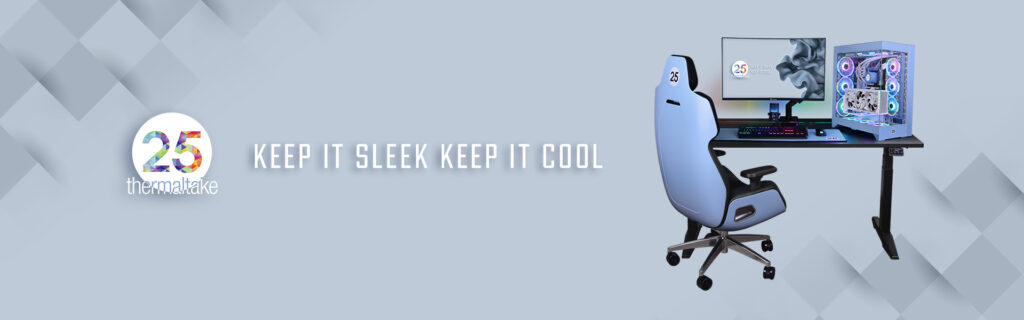 25. ÉVFORDULÓJA ALKALMÁBÓL A THERMALTAKE BEMUTATTA HYDRANGEA BLUE KOLLEKCIÓJÁT A 2024-ES CES-EN