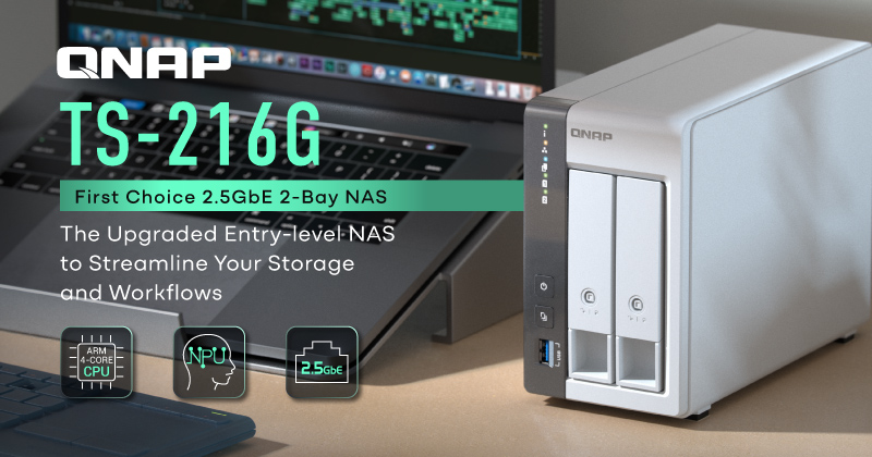 A QNAP BEMUTATJA A 2 LEMEZES, 2,5 GBE-S NAS-T, A TS-216G-T
