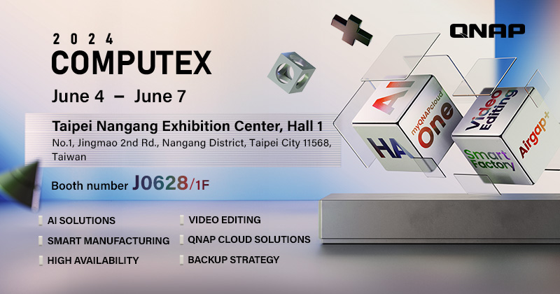 A QNAP IS RÉSZT VESZ 2024-ES COMPUTEX-EN