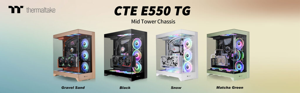 A THERMALTAKE BEMUTATJA A CTE E550 TG KÖZEPES KIALAKÍTÁSÚ TORONYHÁZÁT TELJES BETEKINTÉST NYÚJTÓ KIALAKÍTÁSSAL