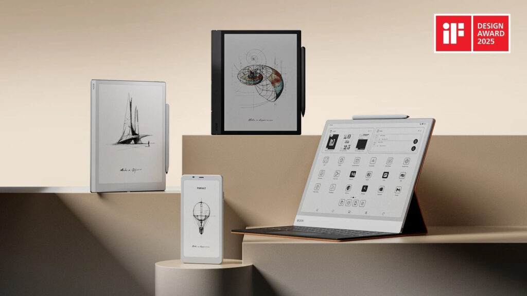 A BOOX NÉGY IF DESIGN AWARD 2025 DÍJAT NYERT EL MINIMALISTA, FELHASZNÁLÓKÖZPONTÚ TERMÉKTERVEZÉSÉÉRT