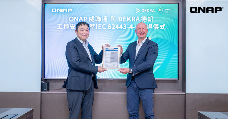 A QNAP MEGSZEREZTE A DEKRA IEC 62443-4-1 FOLYAMATELLENŐRZÉSI TANÚSÍTVÁNYÁT